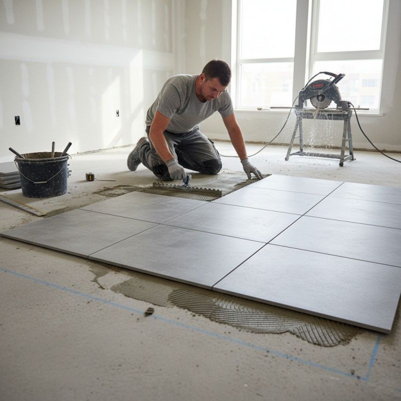 Mosaic Tile Floor Installation in Alexandria, VA
