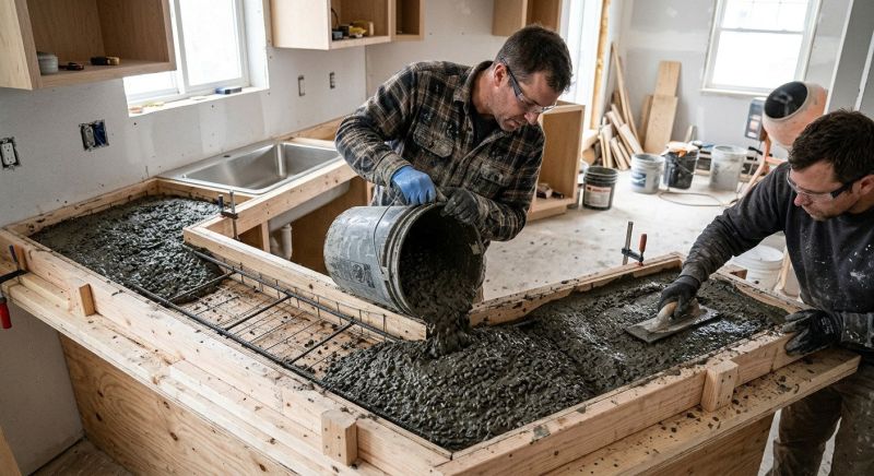 Cement Countertop Installation in Napa, CA