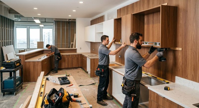 Kitchen Island Installation in Bloomington, IN